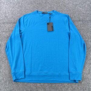 G/Fore Sweatshirt Mens Medium Blue Lightweight Golf Pullover Crewneck GMM000007